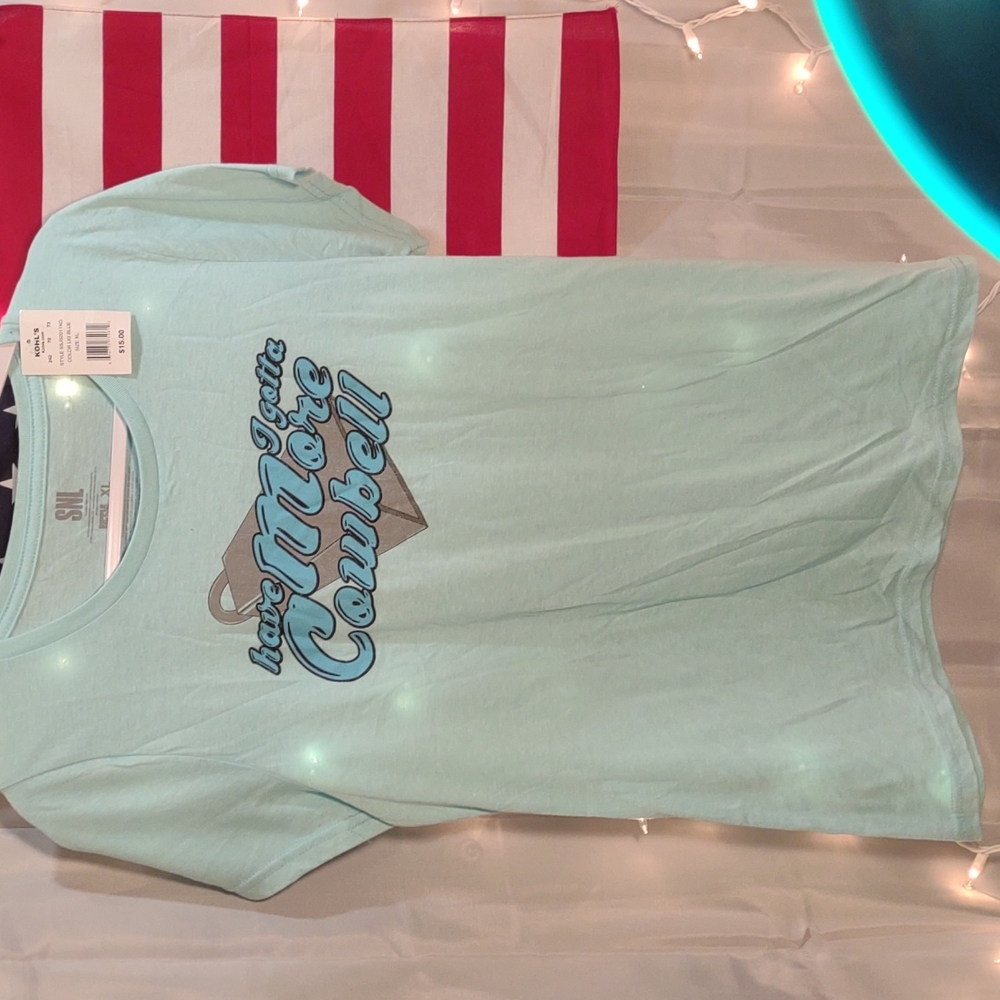 SNL More Cowbell T shirt NWT
